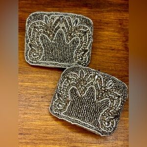 Beautiful Vintage Beaded Shoe Clips